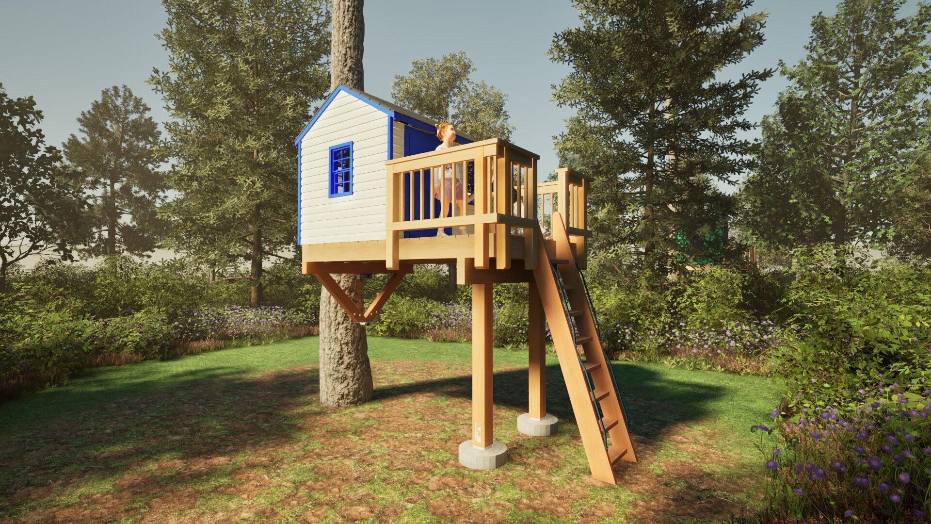 Tree Top Playhouse CABIN - 6&