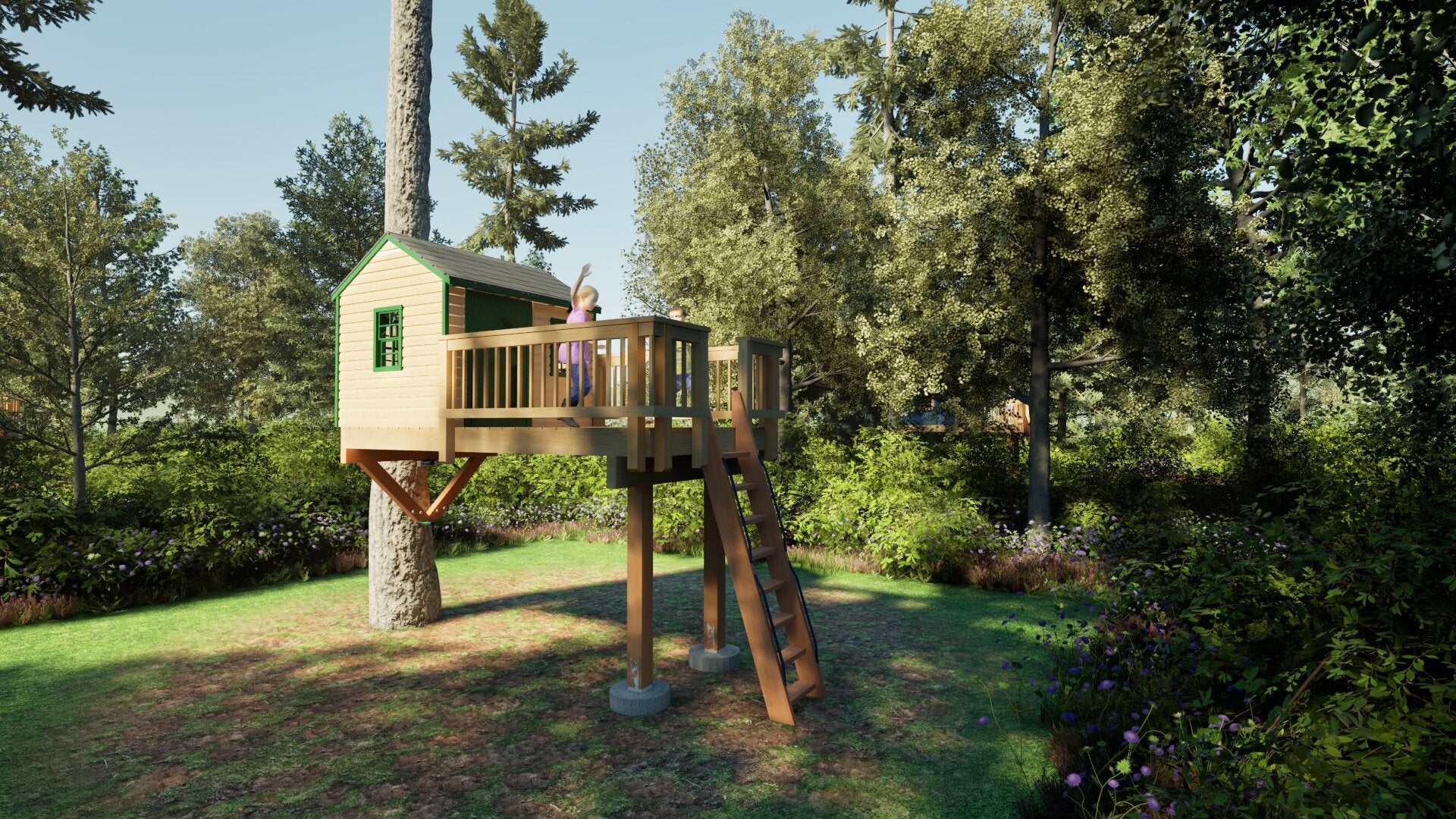 Tree Top Playhouse CABIN XL - 6&