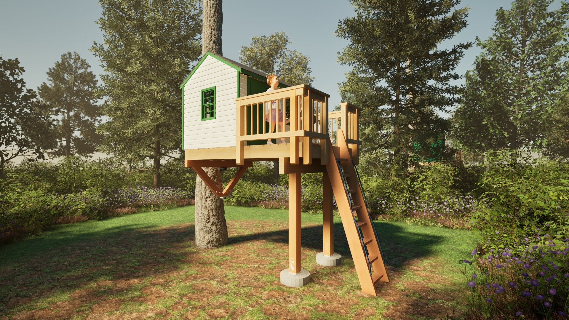 Tree Top Playhouse CABIN - 6&