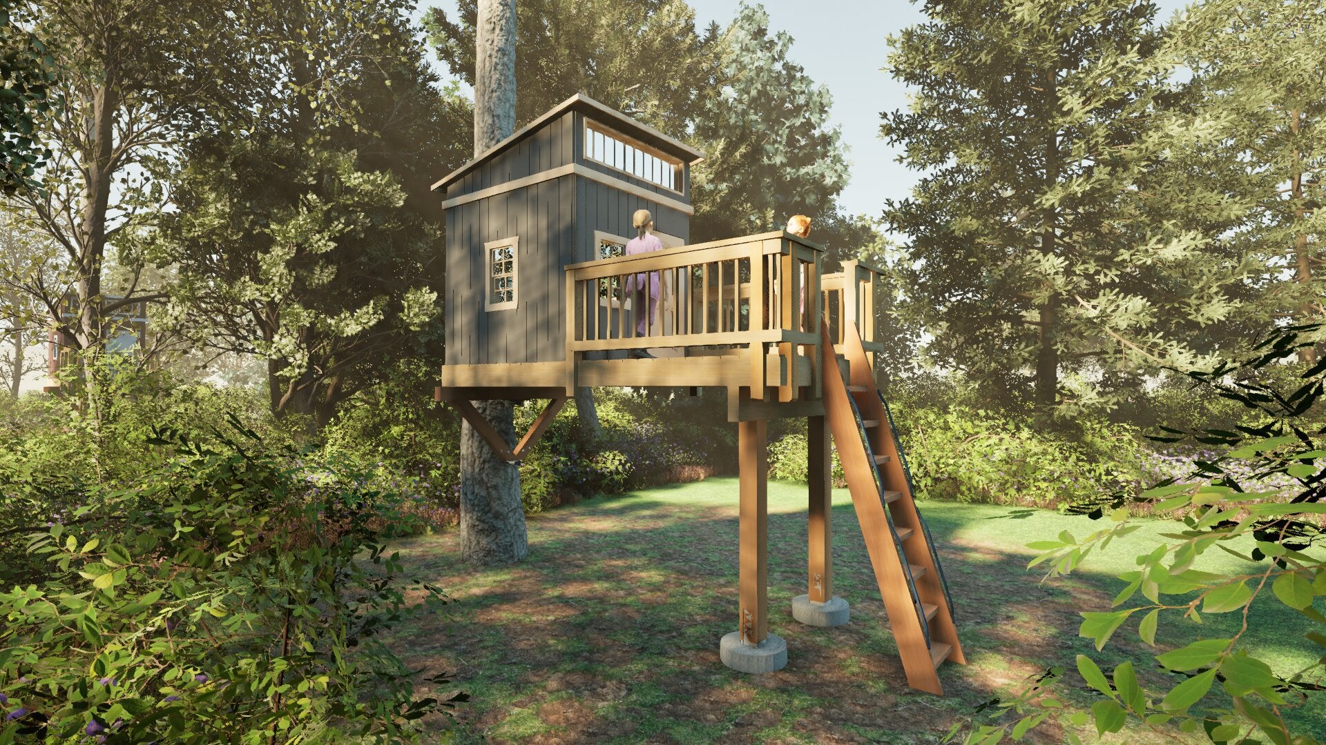 Tree Top Playhouse LODGE - 6&