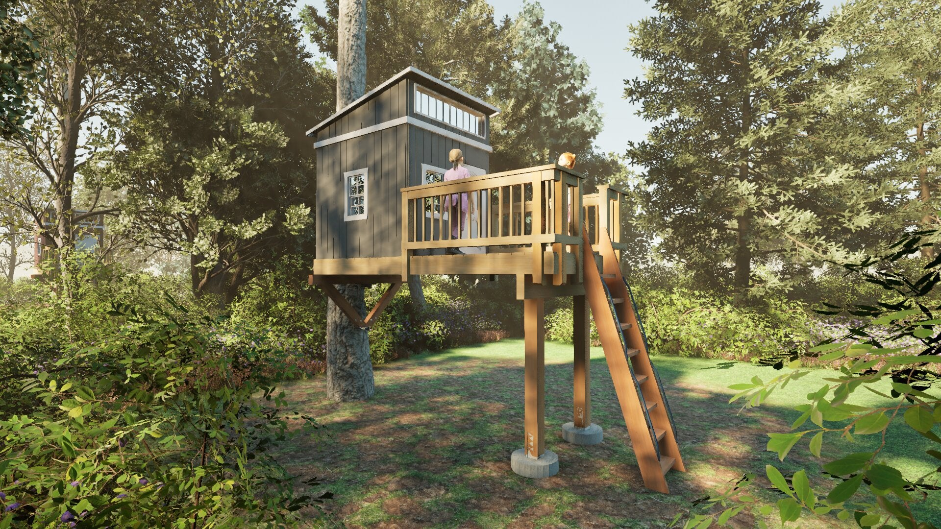 Tree Top Playhouse LODGE - 6&