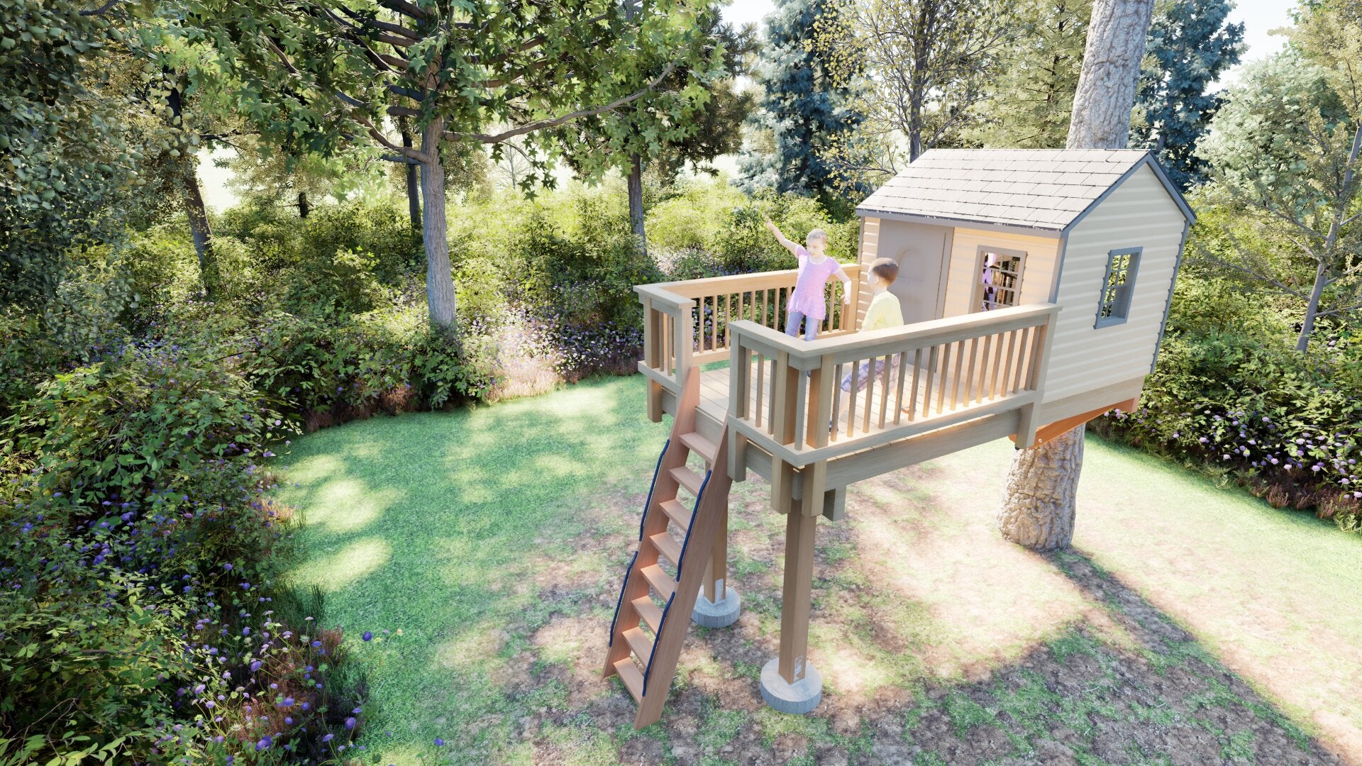 Tree Top Playhouse CABIN XL - 6&