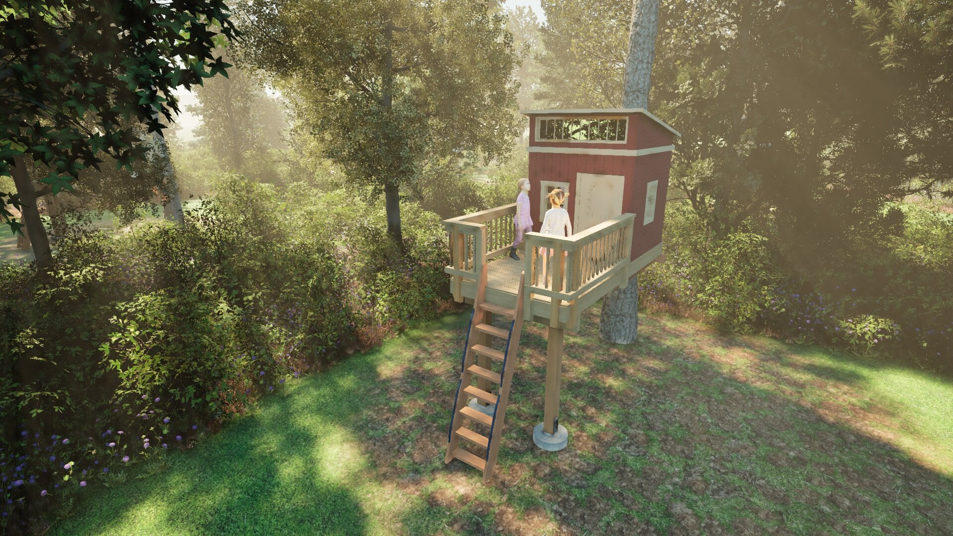 Tree Top Playhouse LODGE - 6&