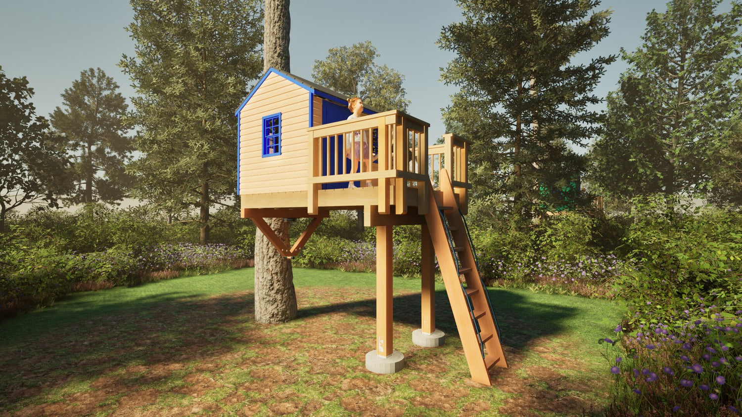 Tree Top Playhouse CABIN - 6&