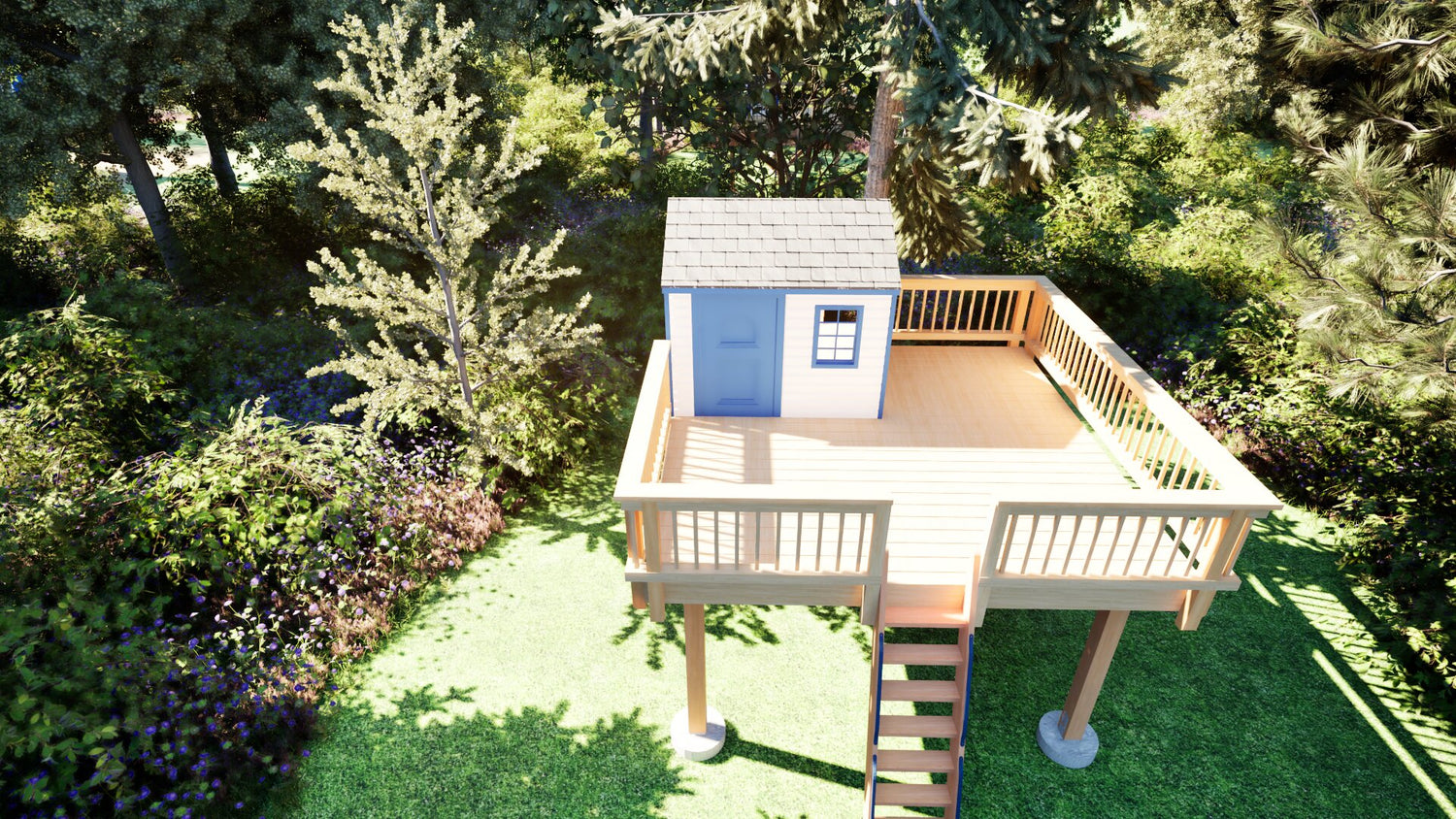 Tree Top Playhouse CABIN XL - 12&