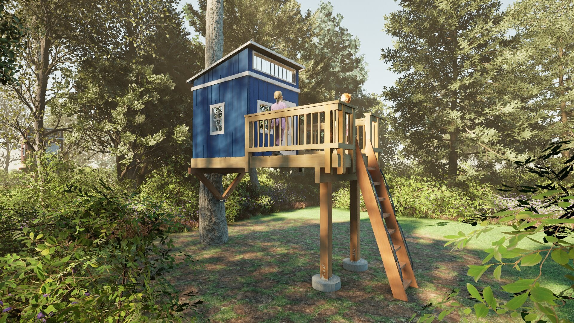 Tree Top Playhouse LODGE - 6&