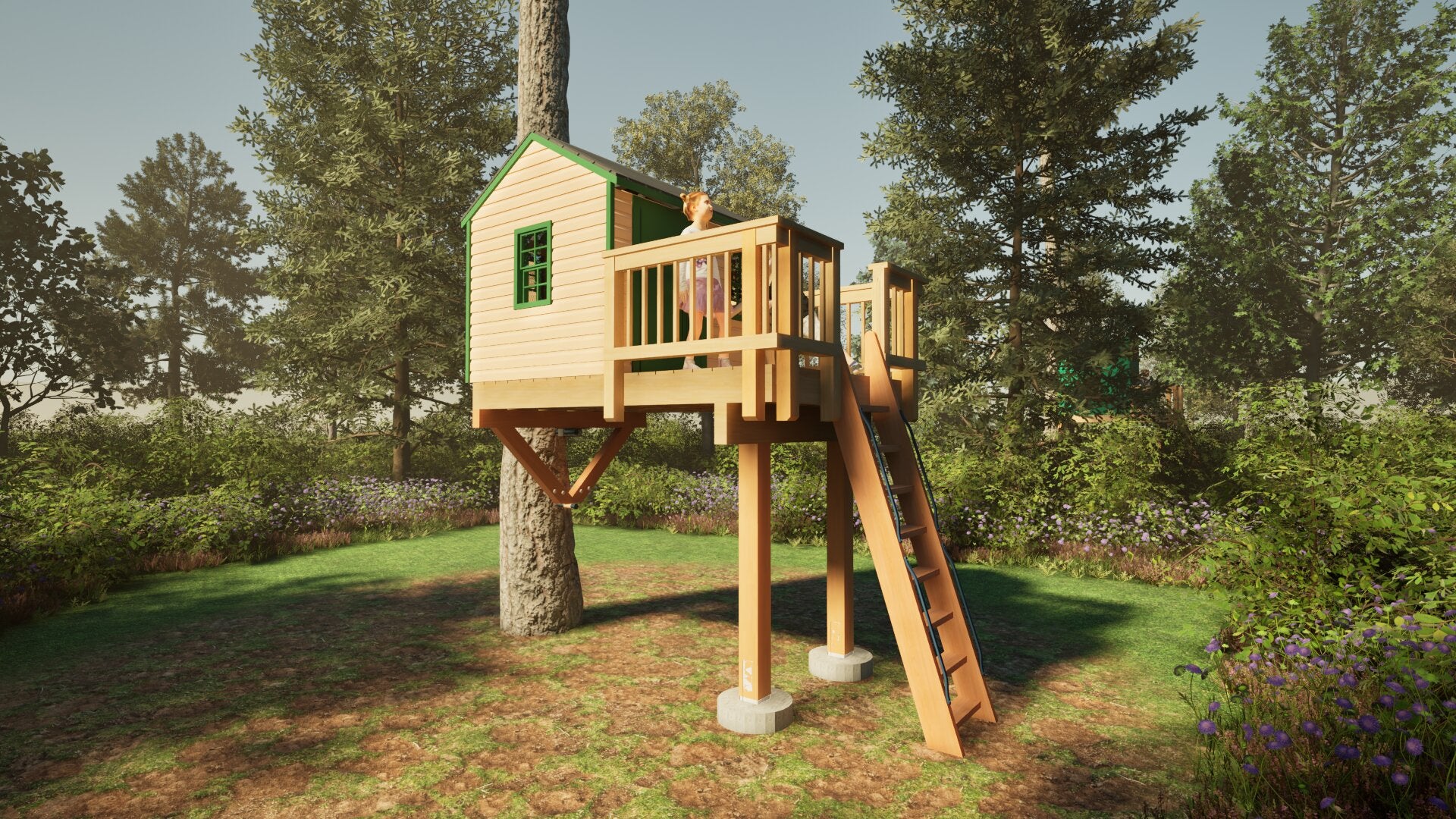 Tree Top Playhouse CABIN - 6&