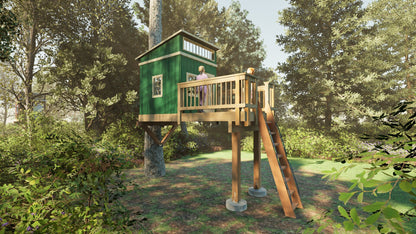 Tree Top Playhouse LODGE - 6&