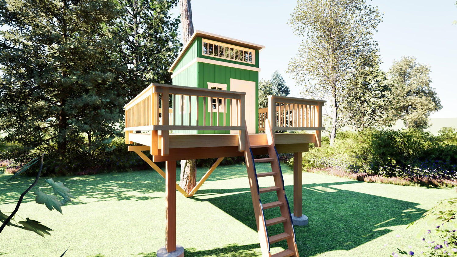 Tree Top Playhouse LODGE XL - 12&