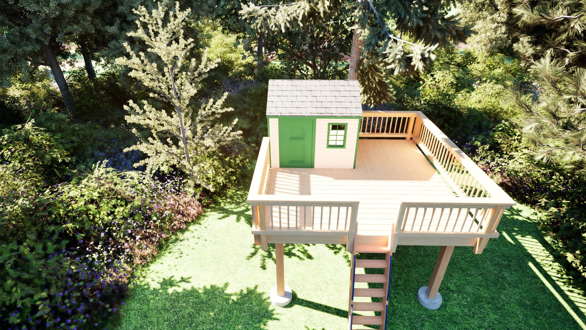 Tree Top Playhouse CABIN XL - 12&