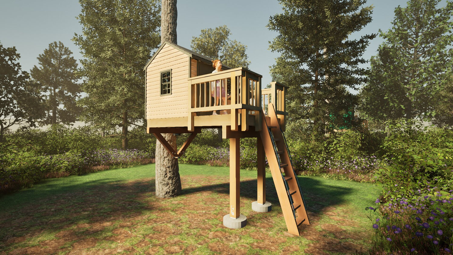 Tree Top Playhouse CABIN - 6&