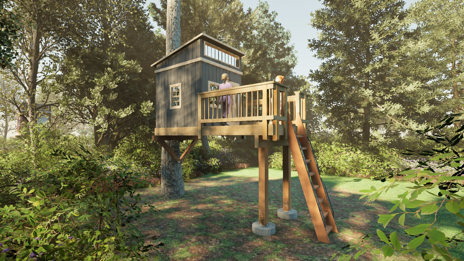 Tree Top Playhouse LODGE - 6&