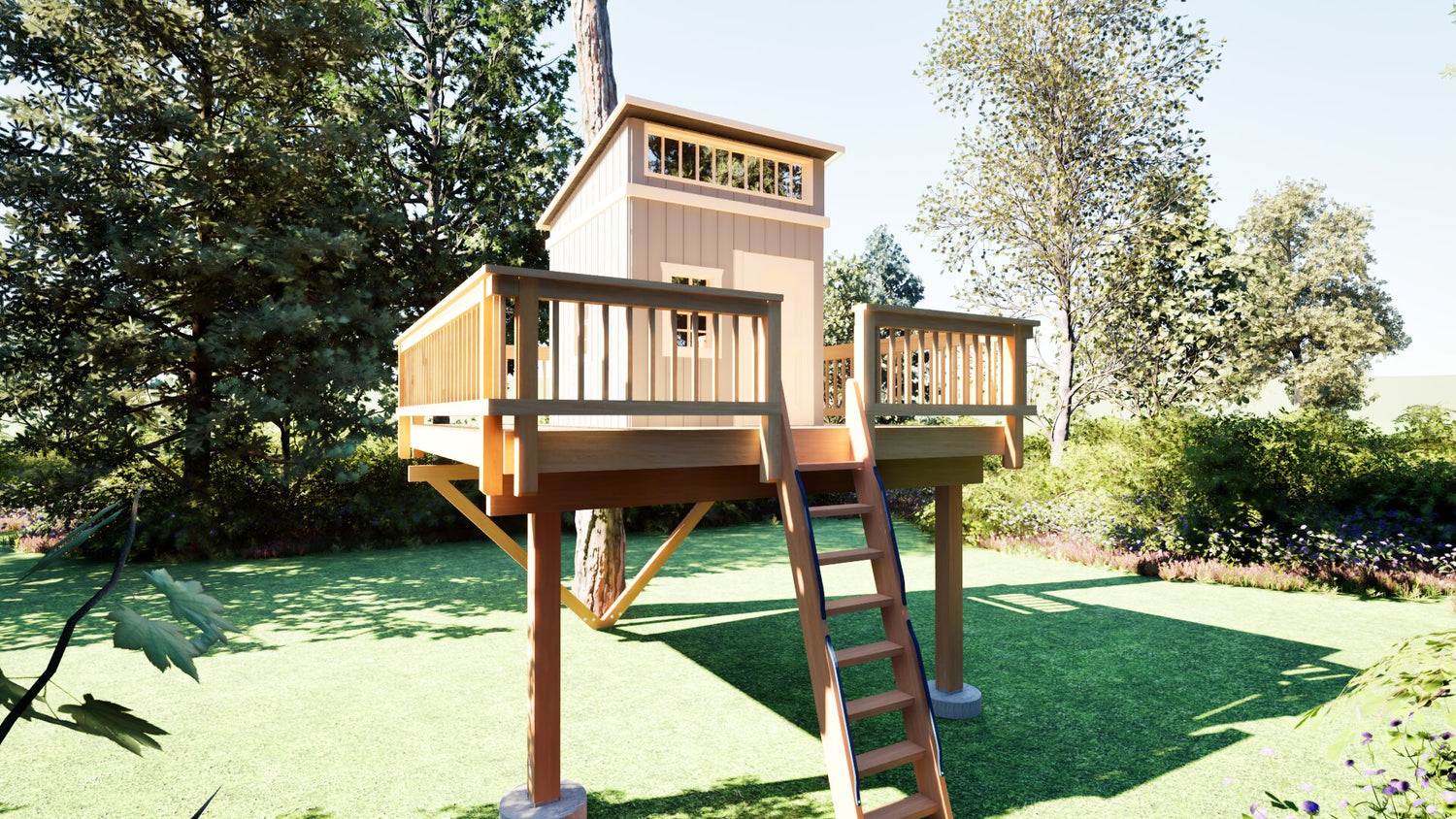 Tree Top Playhouse LODGE XL - 12&