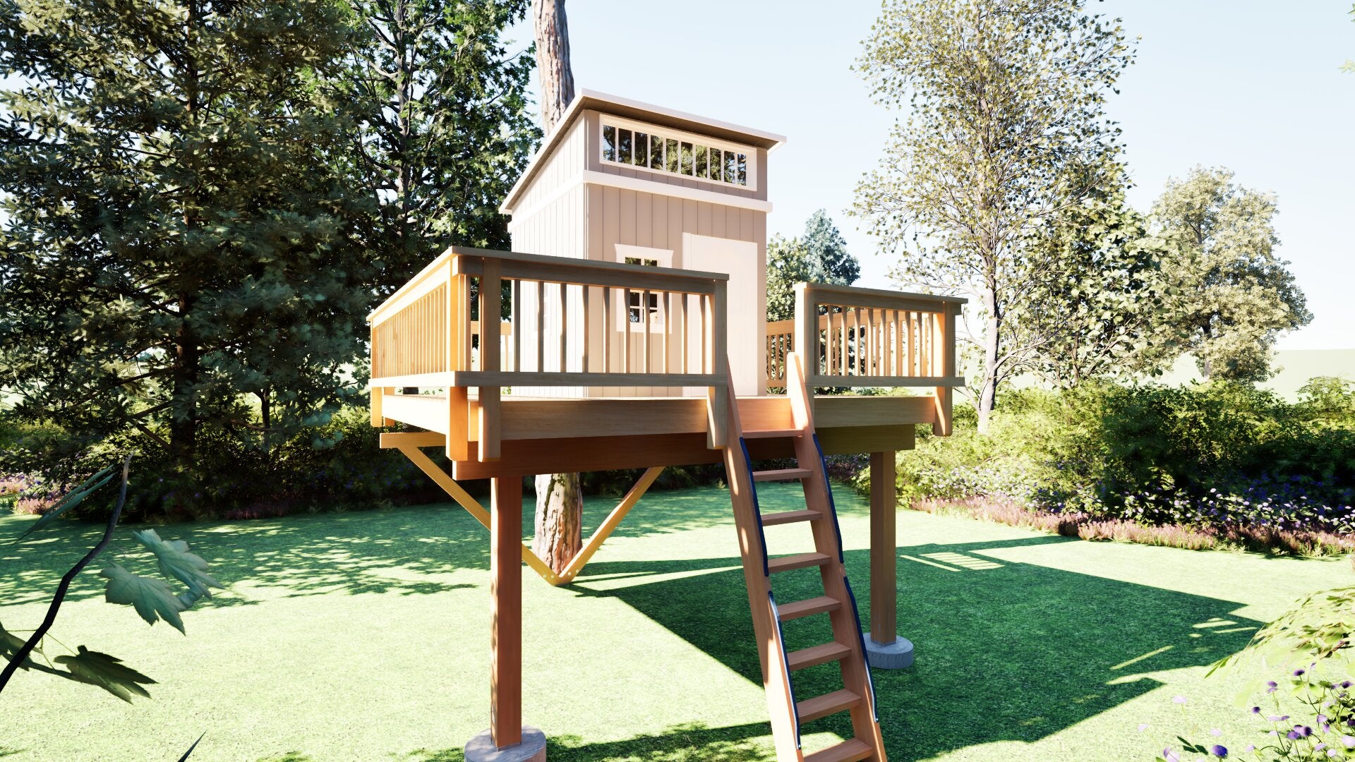 Tree Top Playhouse LODGE XL - 12&