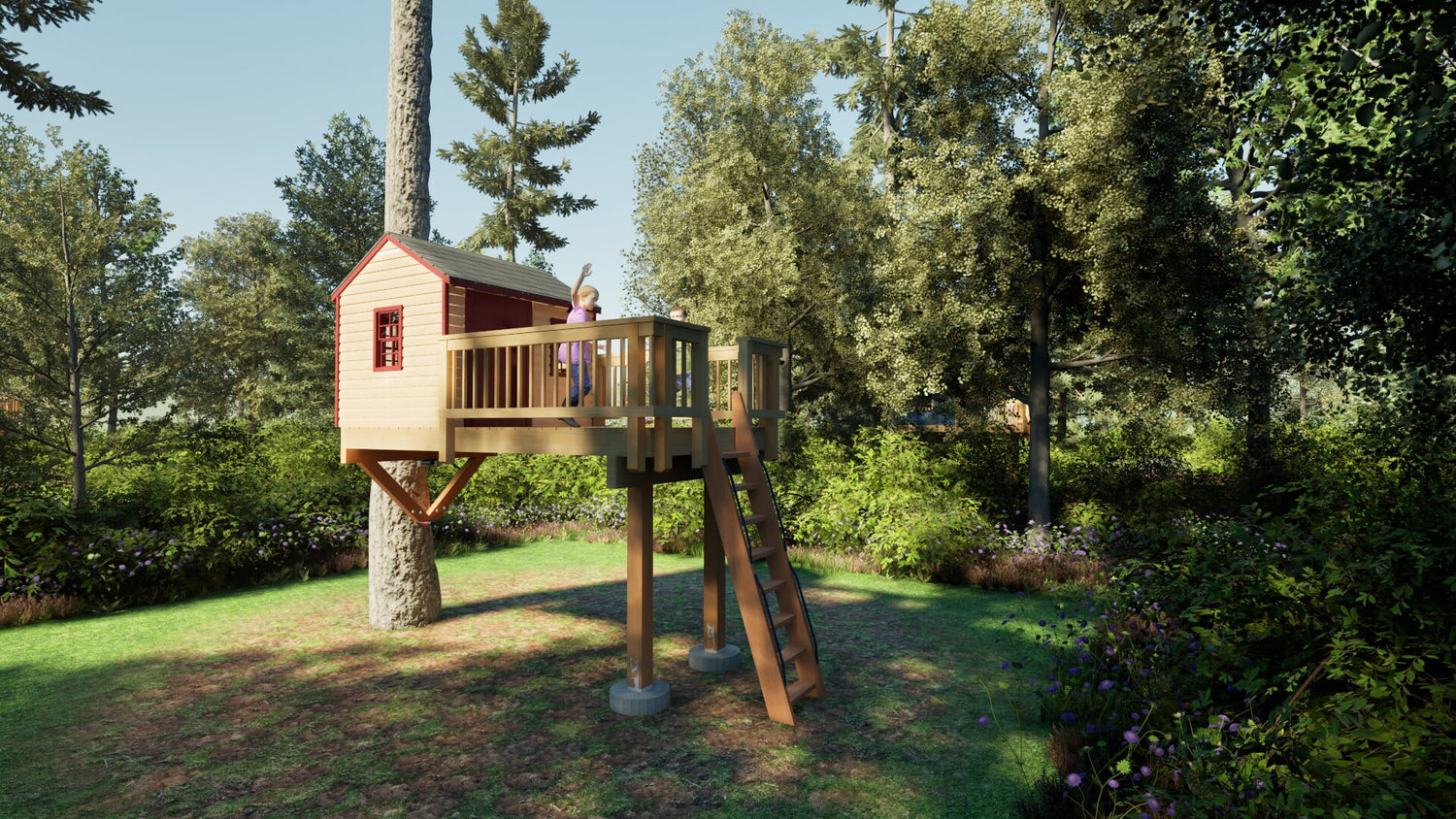 Tree Top Playhouse CABIN XL - 6&
