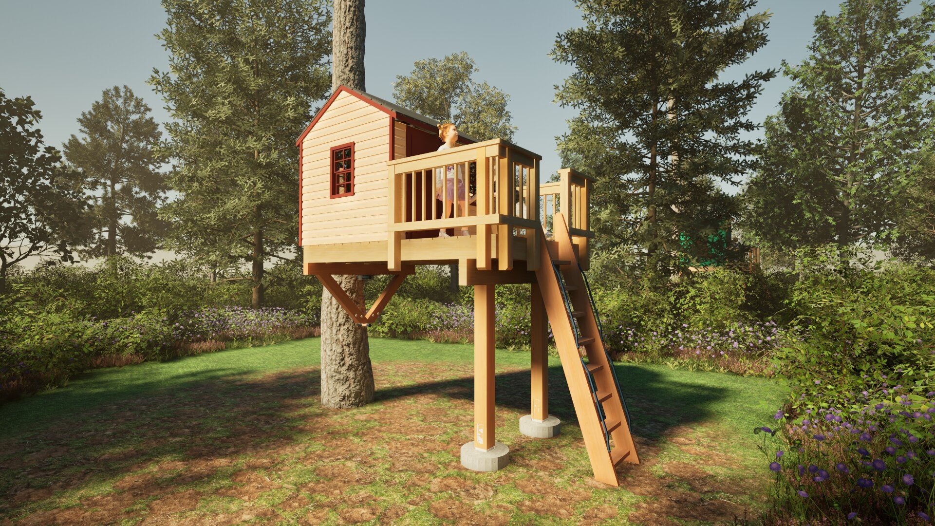 Tree Top Playhouse CABIN - 6&