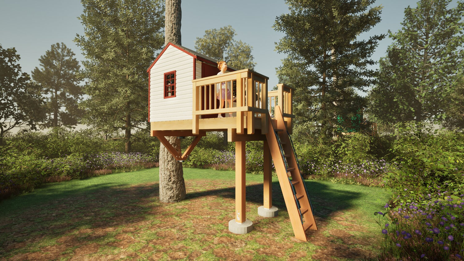 Tree Top Playhouse CABIN - 6&