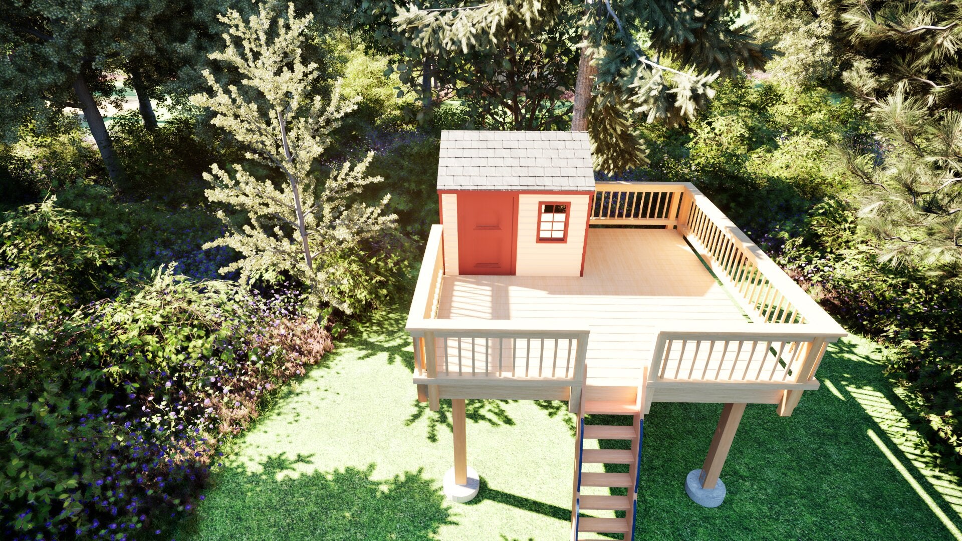 Tree Top Playhouse CABIN XL - 12&