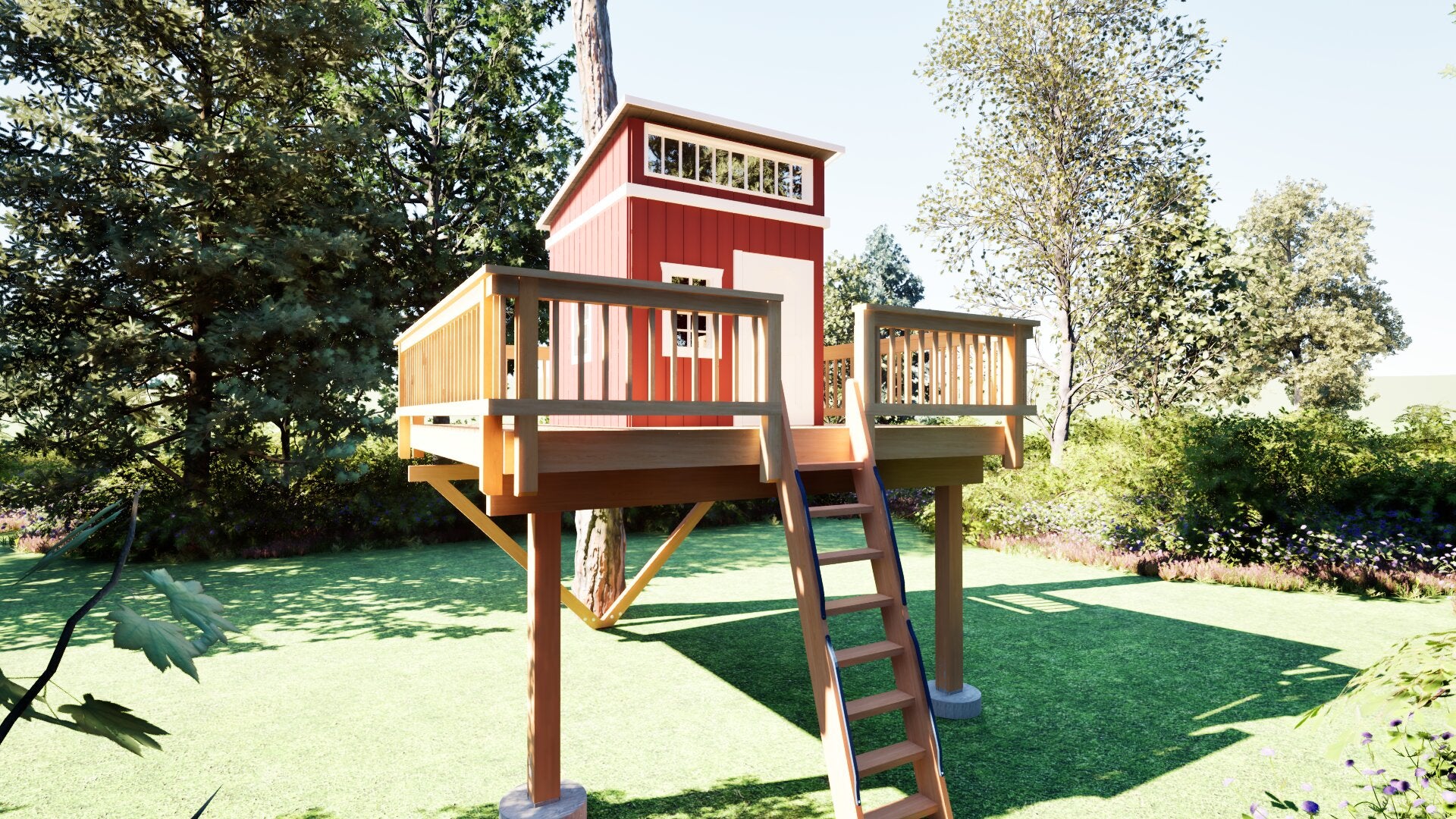 Tree Top Playhouse LODGE XL - 12&