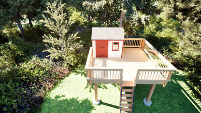 Tree Top Playhouse CABIN XL - 12&