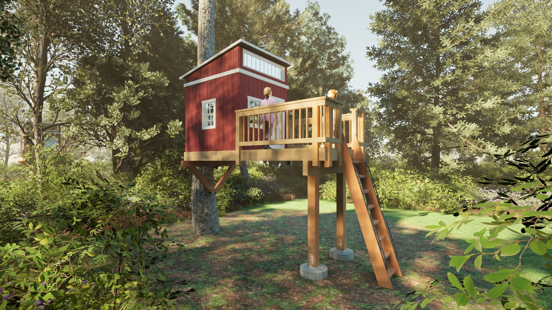 Tree Top Playhouse LODGE - 6&