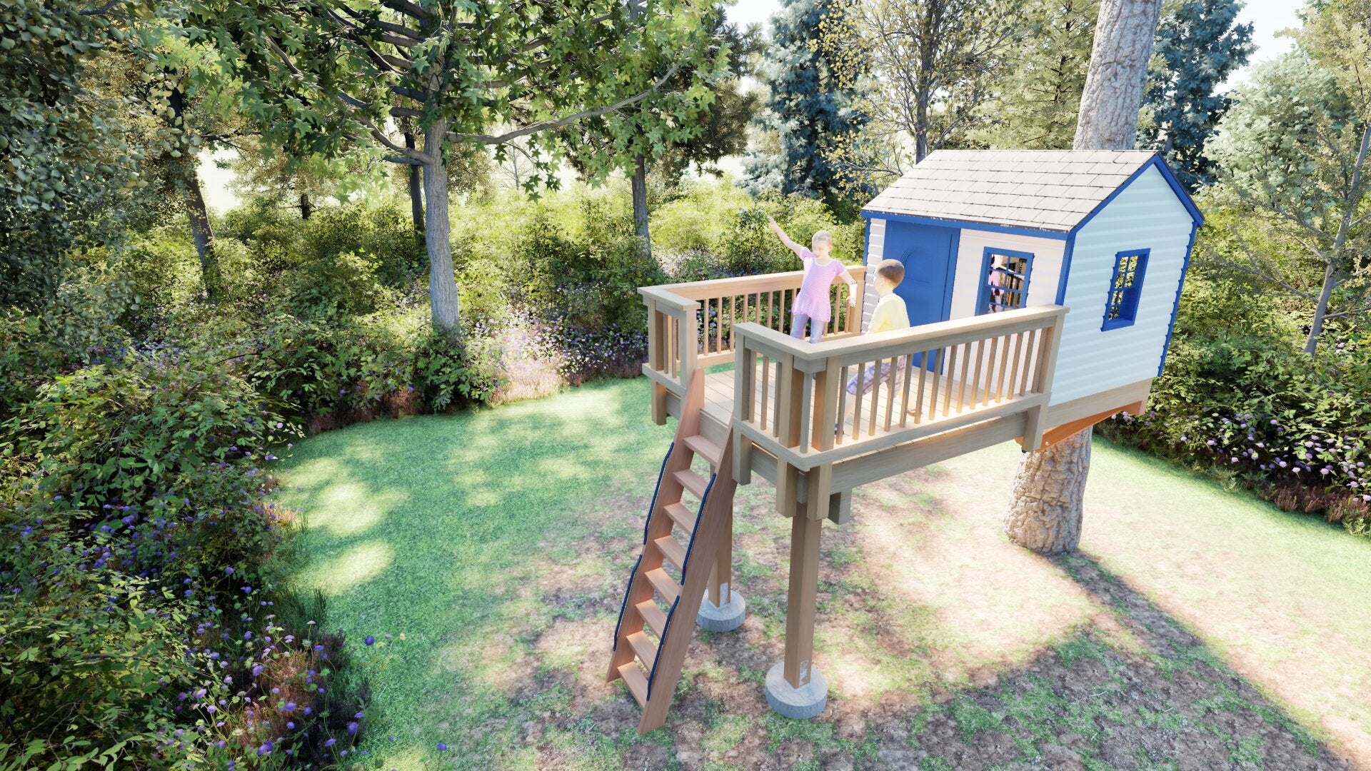 Tree Top Playhouse CABIN XL - 6&