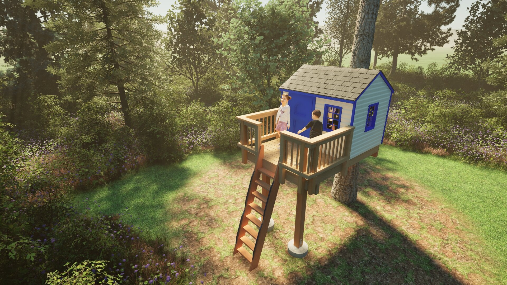 Tree Top Playhouse CABIN - 6&