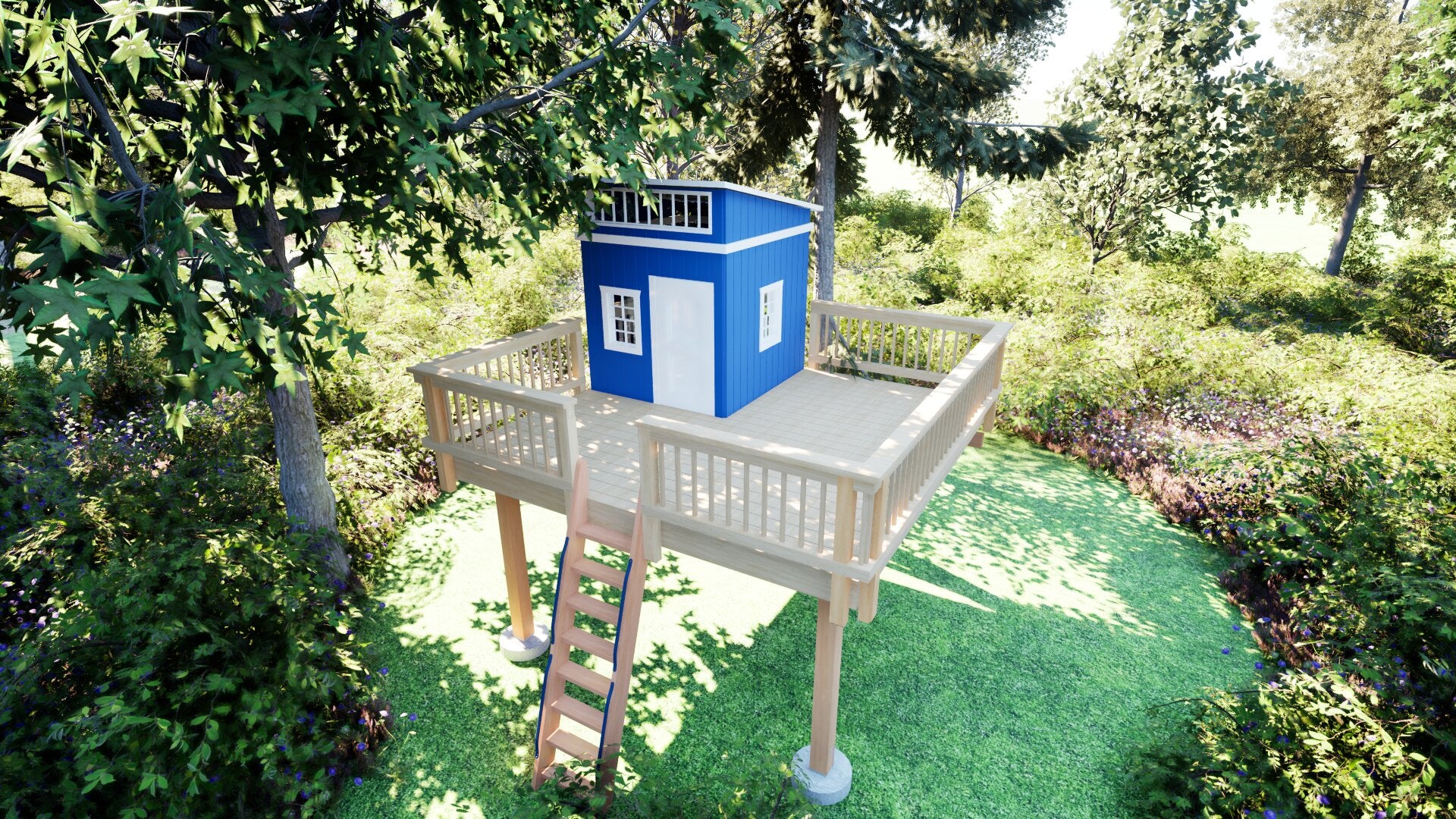 Tree Top Playhouse LODGE XL - 12&