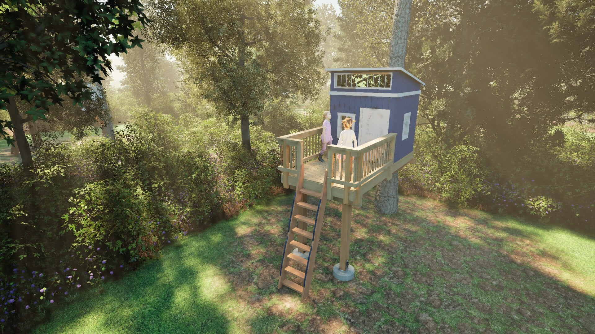 Tree Top Playhouse LODGE - 6&