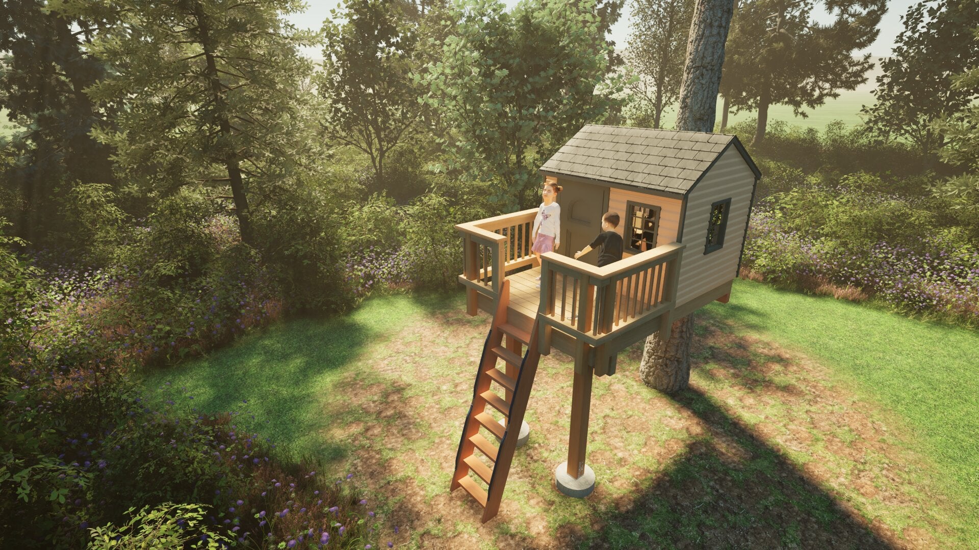 Tree Top Playhouse CABIN - 6&