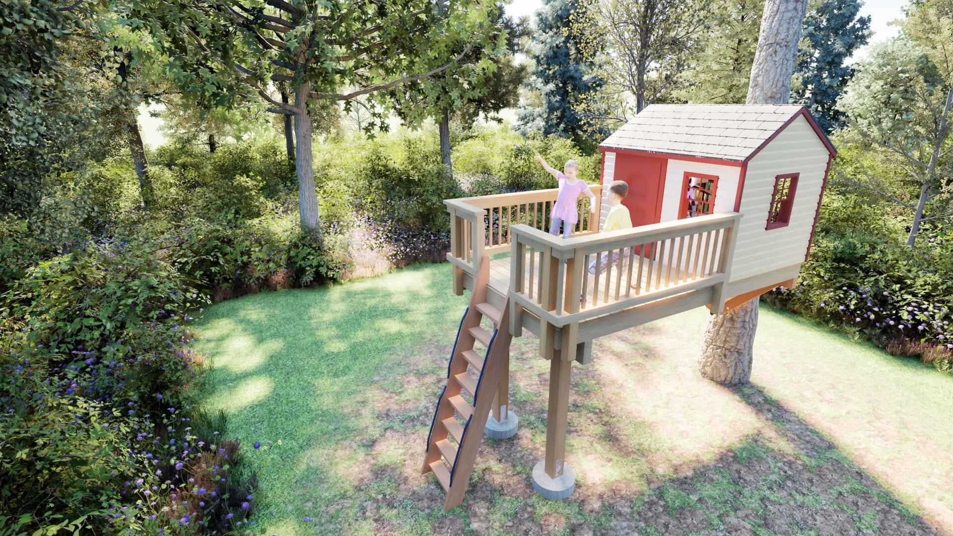 Tree Top Playhouse CABIN XL - 6&