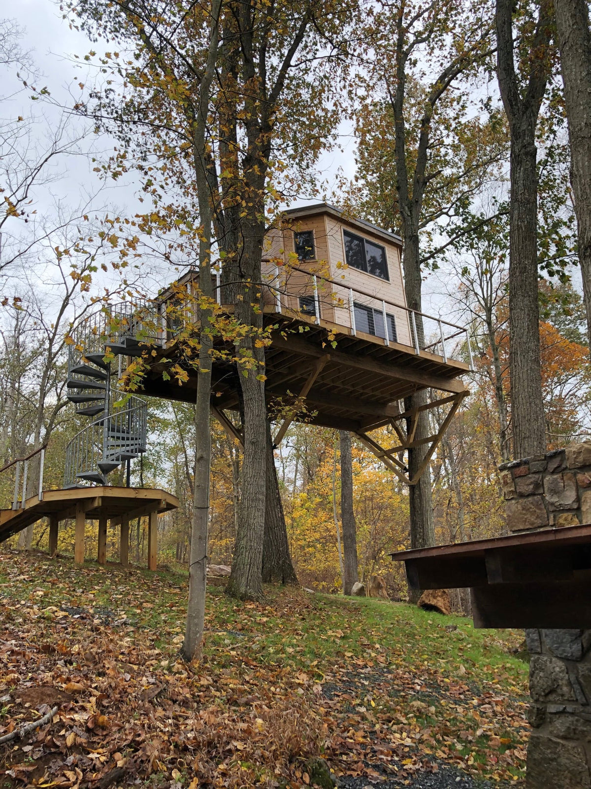Treehouaw Riverview Treehouse Home - Tree Top Builders
